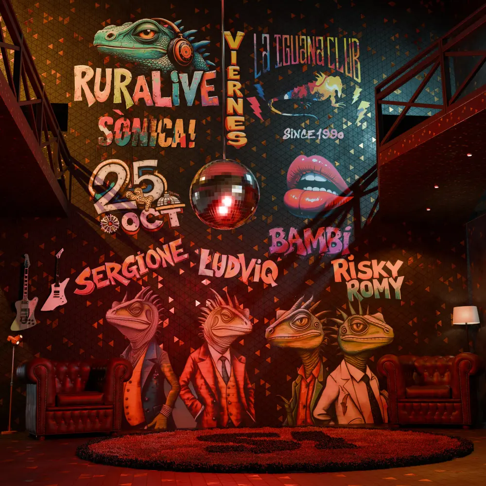 Flyer for La Iguana Club - 1st edition